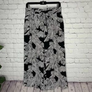 Worthington Womens High Waisted Cropped Culottes Pull On Pants Wide Leg Size S